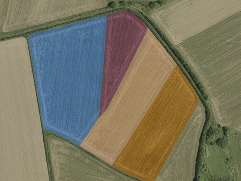 NDVI-perceelkaart van Brabantse akker met kleurvlakken voor gewasgroei